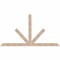 Ekena Millwork Saratoga Smooth Timber Gable Bracket, Douglas Fir, 108"W x 58"H x 1 1/2"D x 5 1/2"F, 13/12 Pitch GBW108X58X0206SAR00SDF - alternate 1